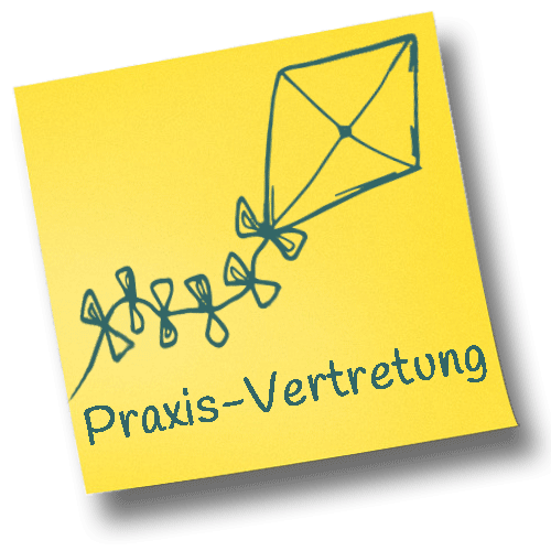 Postit Herbst Drache im Wind